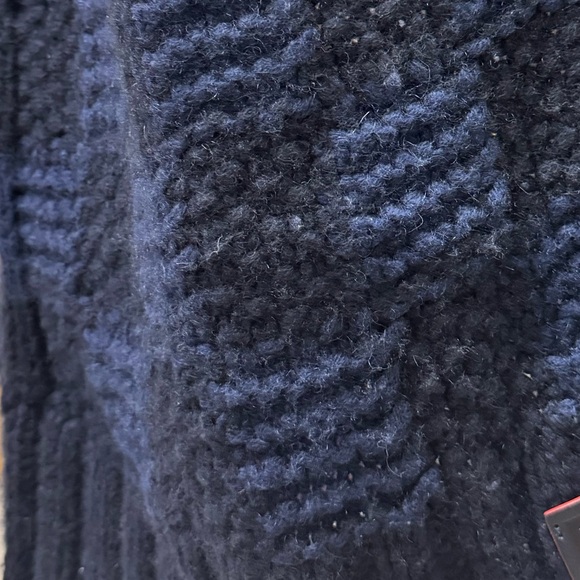 Auth Louis Vuitton LV Damien Echarpe Helsinki 100% Blue Cashmere Scarf Stole - Picture 6 of 7